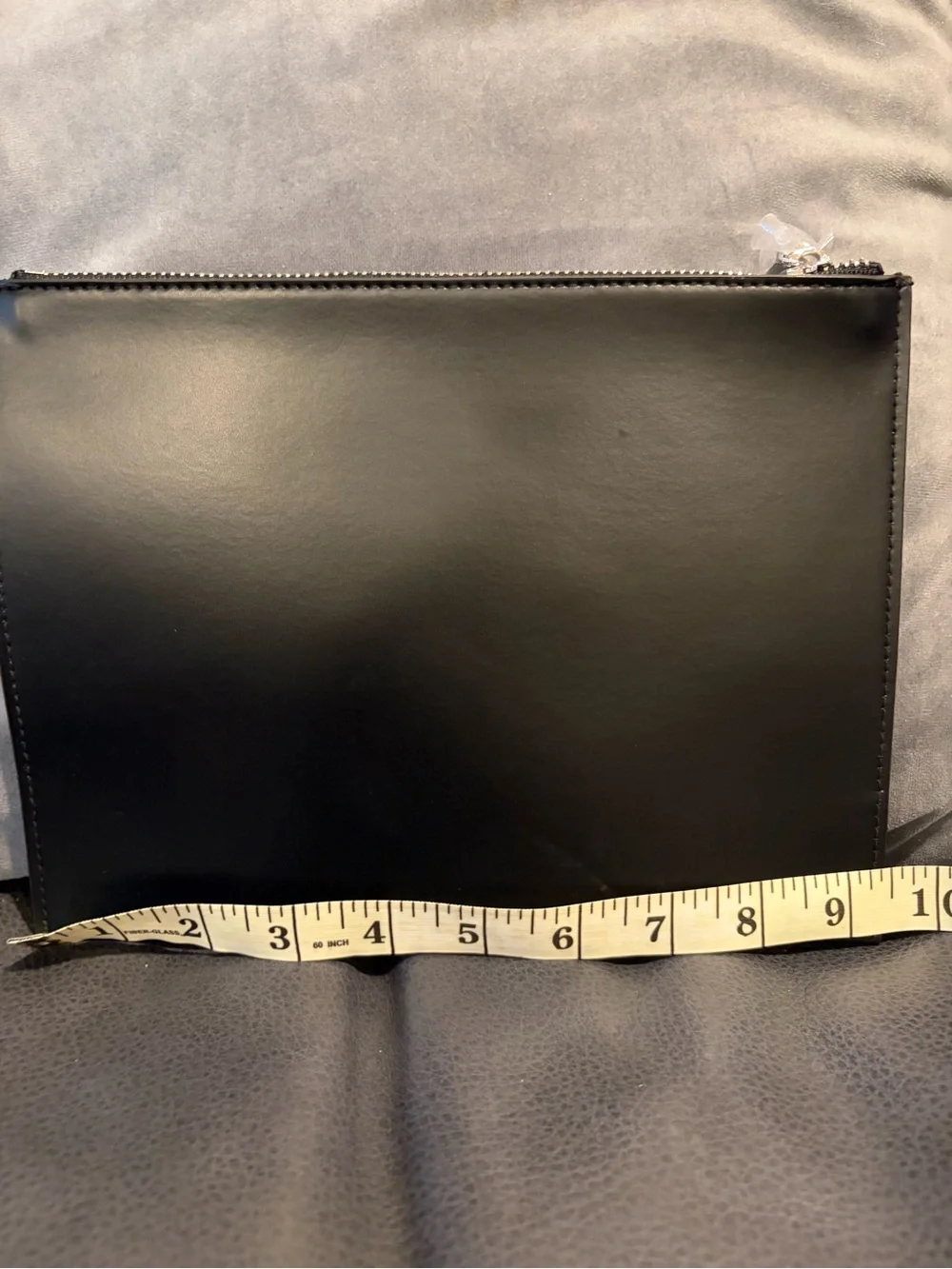 Mugler Black Pouch with Hot Pink Logo